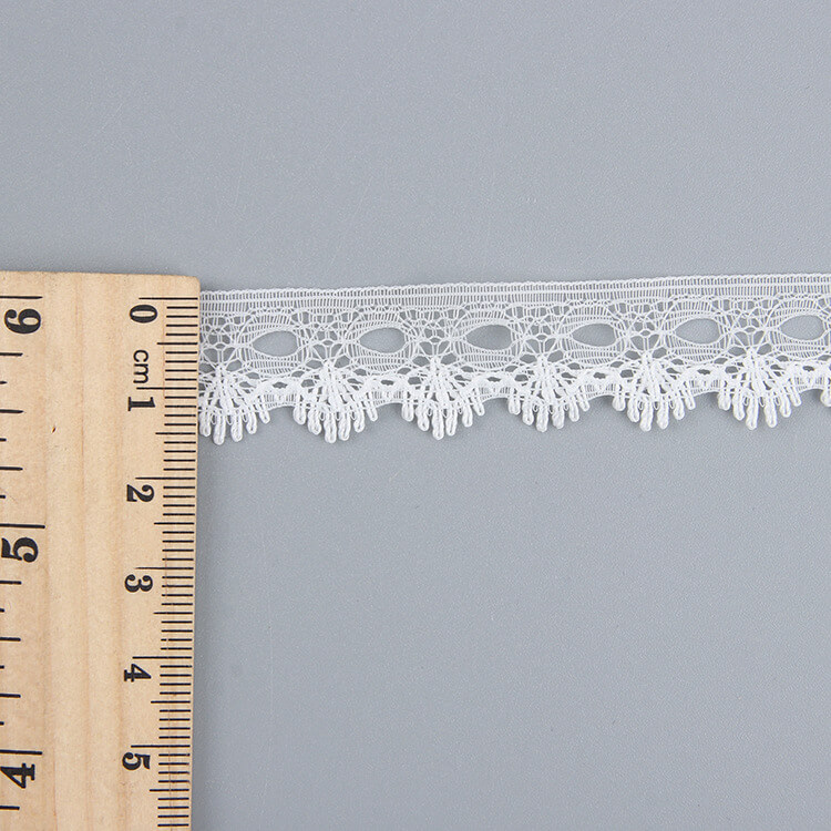 Lace Trim White Nylon Lace Fabric for Apparel Wholesale Supplier 8